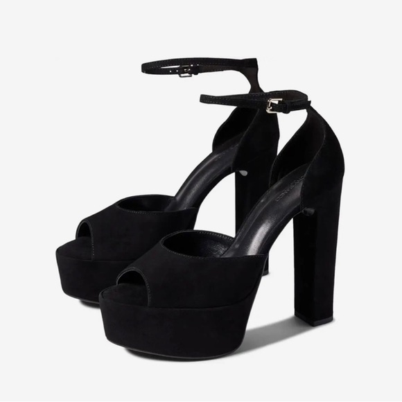 Tony Bianco Shoes - Tony Bianco Black Suede Jayze Heels Size 6